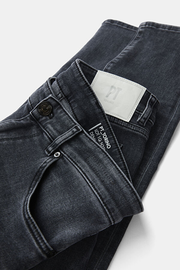 Dar Kalıp Gri Skinny Jean Pantolon 3