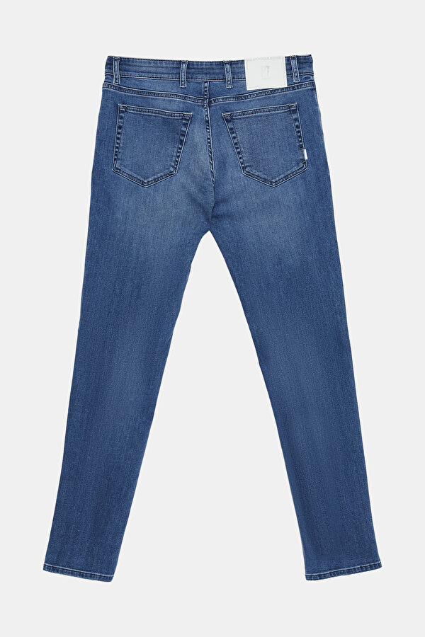 Dar Kalıp Mavi Skinny Jean Pantolon 2