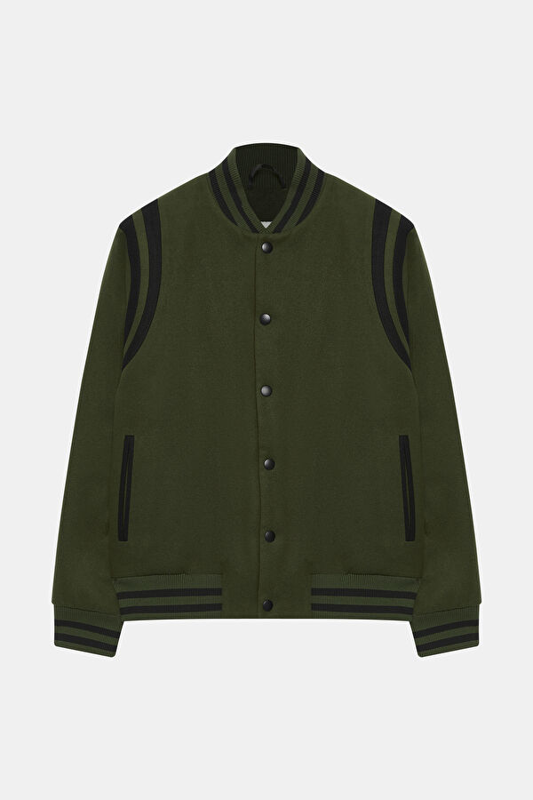 Khaki College Men's Jacket