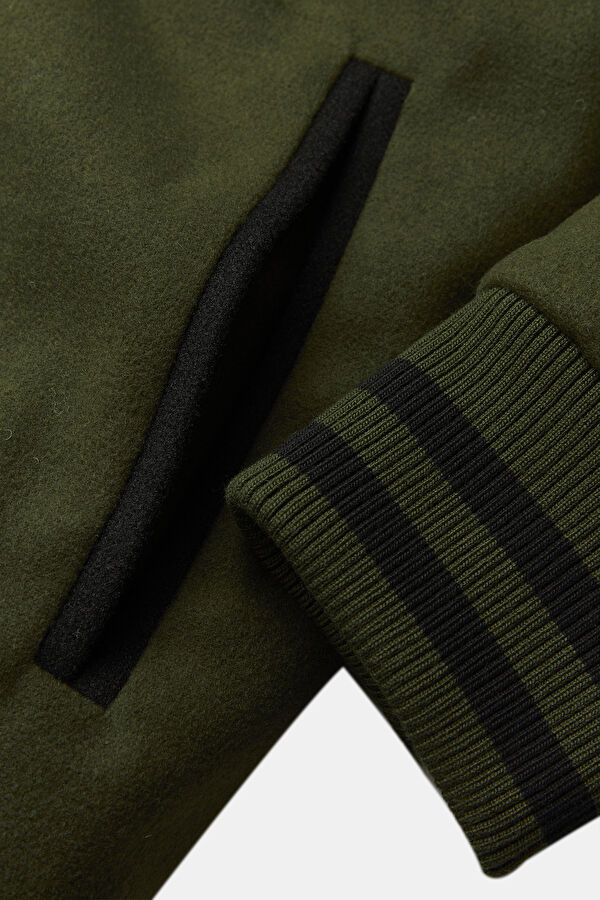 Khaki College Men's Jacket 4