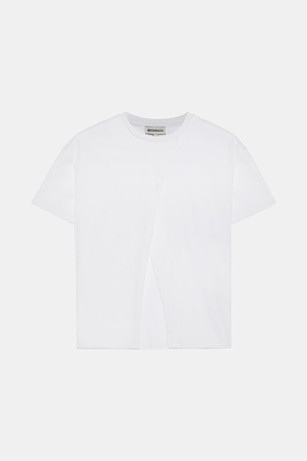 Off-white crew neck women's t-shirt