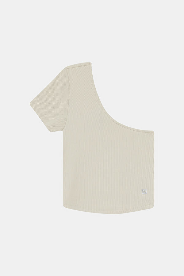 Taş Asimetrik Kadın T-Shirt