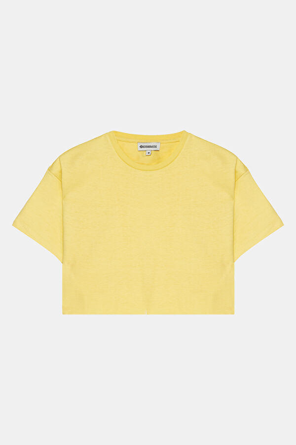 Yellow Crew Neck Women's T-Shirt