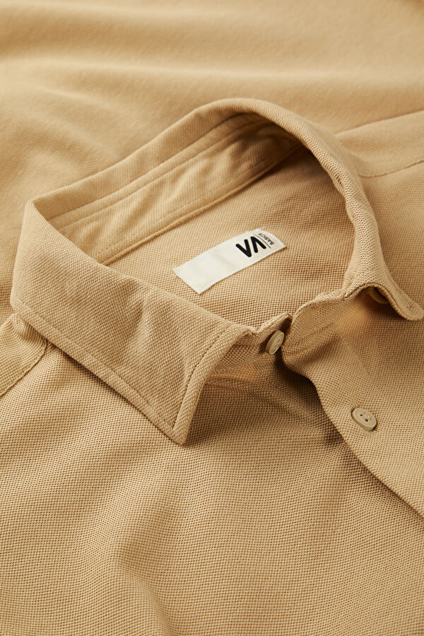 Slim Fit Camel Men's Shirt 3