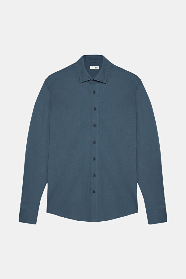 Slim Fit Petrol Men's Shirt