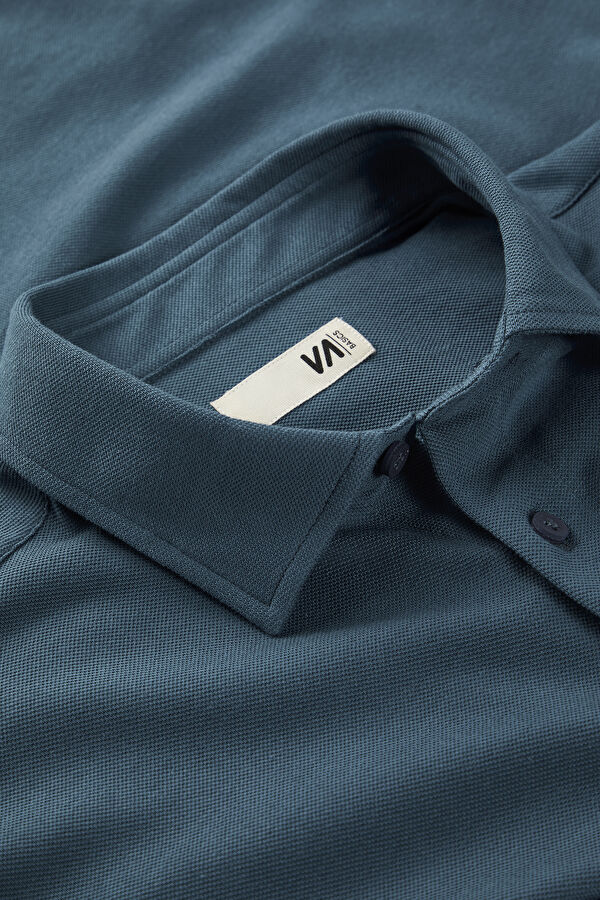 Slim Fit Petrol Men's Shirt 3