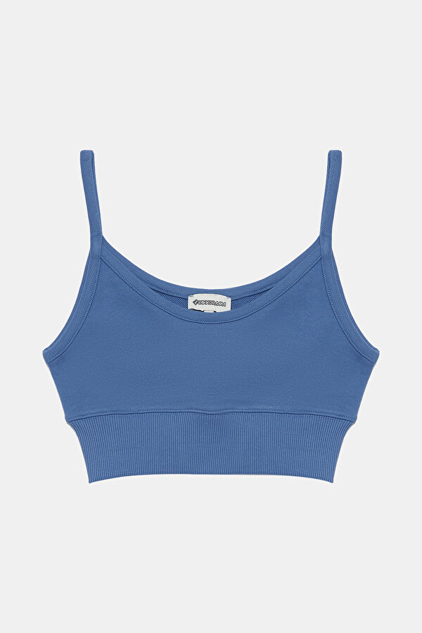 Indigo Strappy Women's Blouse