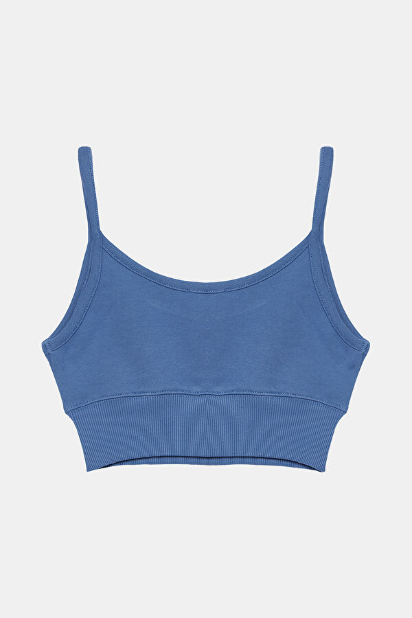 Indigo Strappy Women's Blouse 2