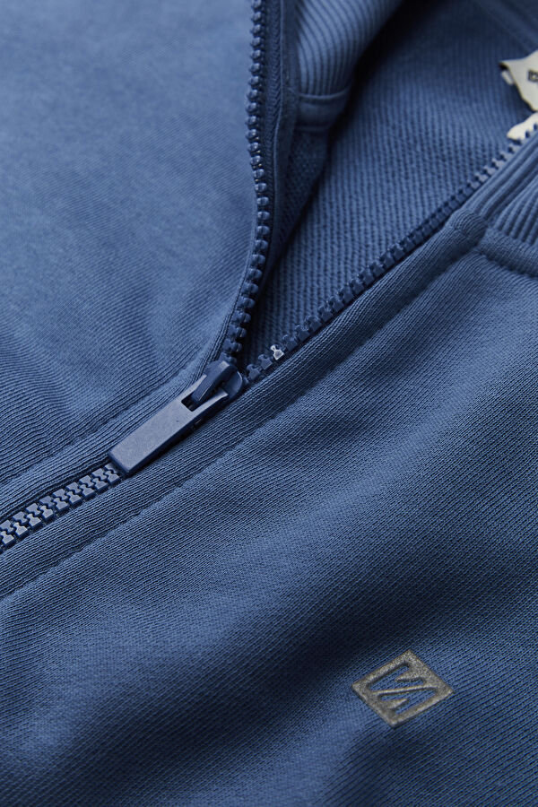 İndigo Dik Yaka Sweatshirt 3