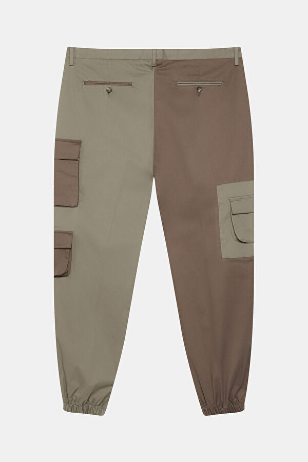 Khaki Slim-Fit Men's Trousers 2
