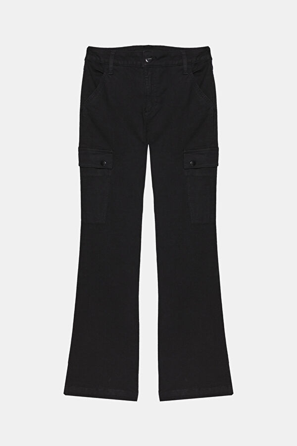 Black Wide Leg Women's Trousers