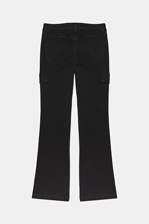 Black Wide Leg Women's Trousers 2