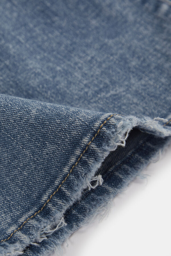 Relax Kalıp Mavi Bol Paça Kadın Pantolon 6