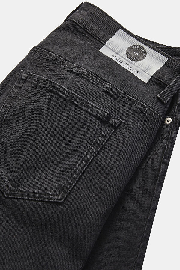Siyah Boru Paça Jean Pantolon 4