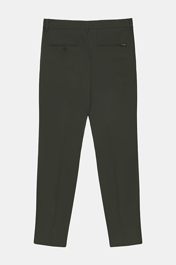 Dar Kalıp Koyu Yeşil Dar Paça Pantolon 2