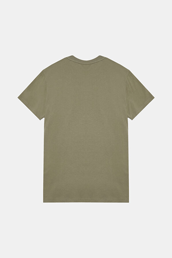 Yeşil Bisiklet Yaka T-Shirt 4