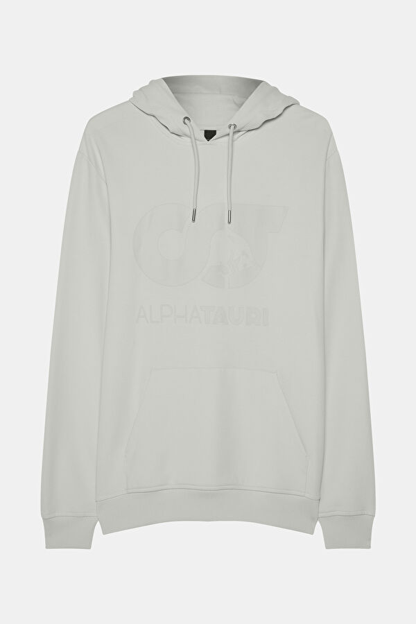 Ekru Kapuşonlu Erkek Sweatshirt