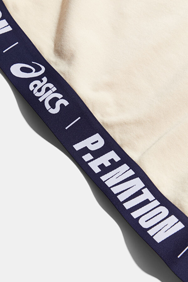 Ekru Relax Kalıp Bisiklet Yaka Kadın Sweatshirt 4