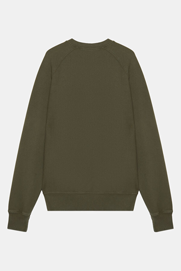 Haki Bisiklet Yaka Sweatshirt 2