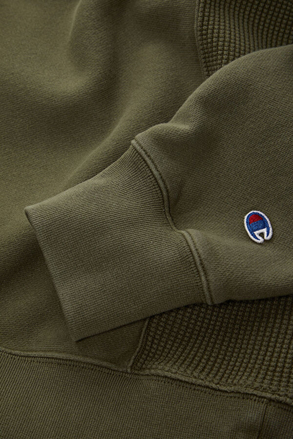 Haki Bisiklet Yaka Sweatshirt 4