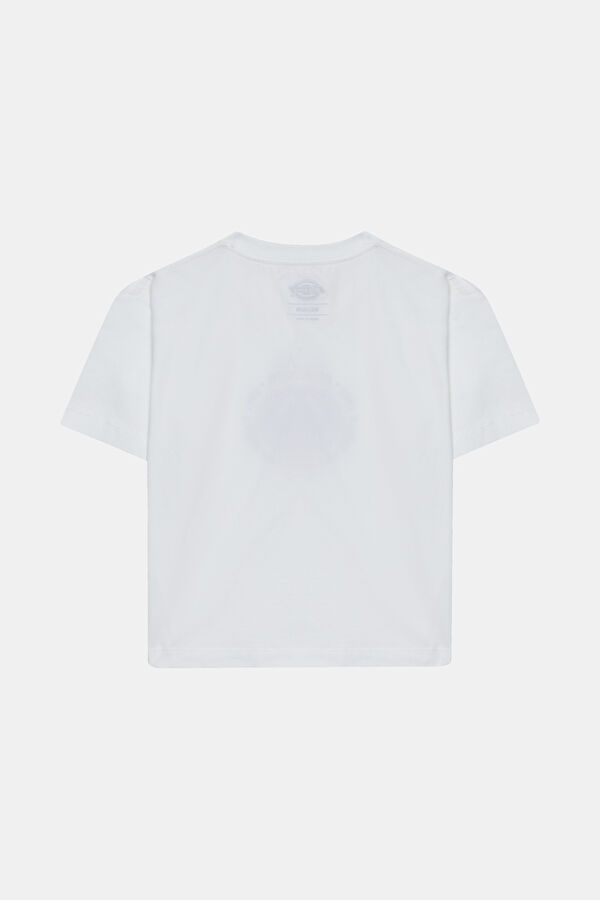 Relax Kalıp Beyaz O Yaka Baskılı T-Shirt 4