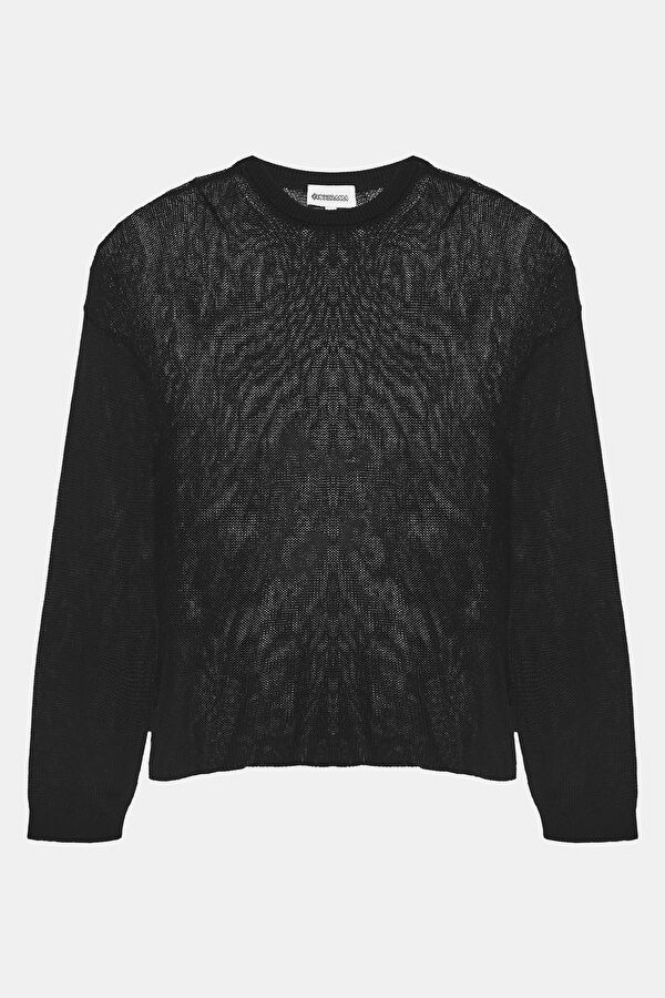 Black Knitted Women's Sweater