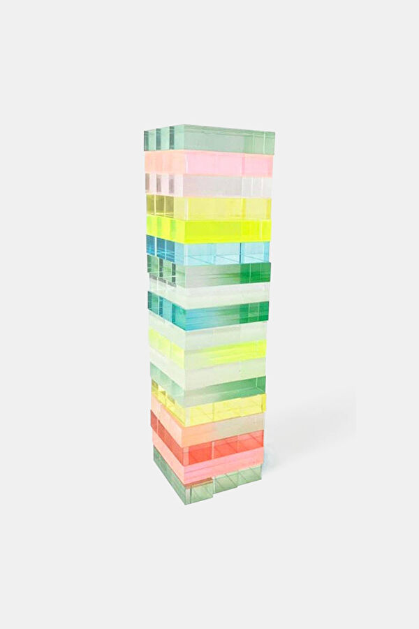 Lucite Mixed Aurora Jenga