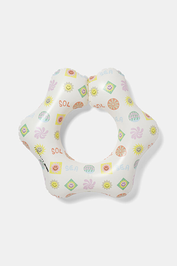 Kiddy Float Ring Smiley Dünya Güneş Deniz Simidi