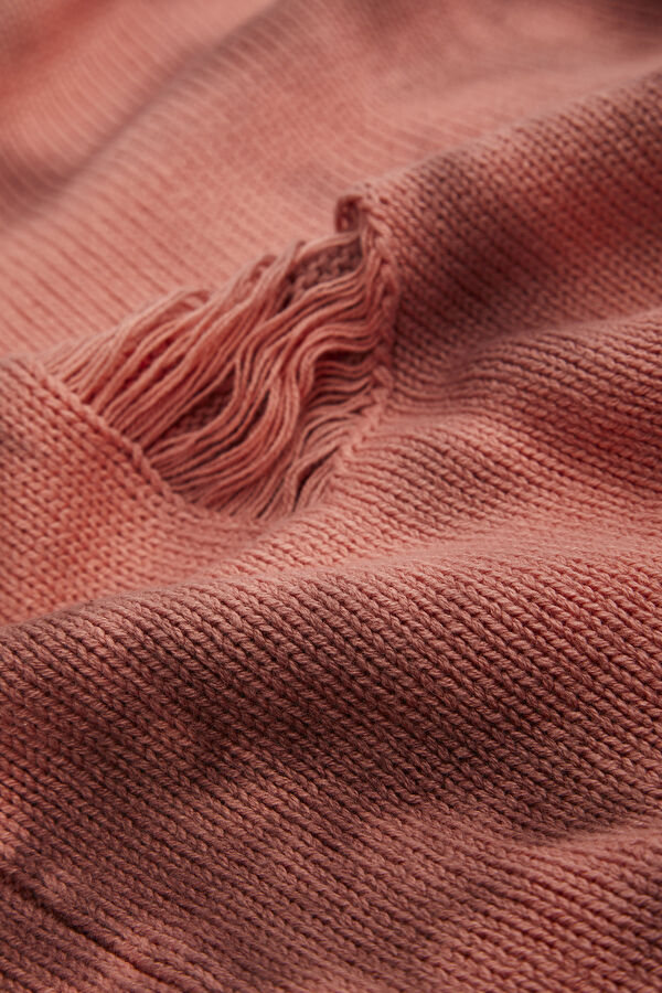 Pembe Desenli Kadın Hırka 9