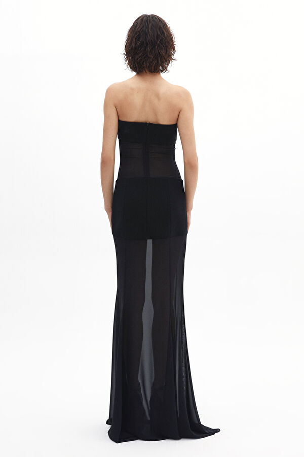 Siyah Maxi Elbise 2