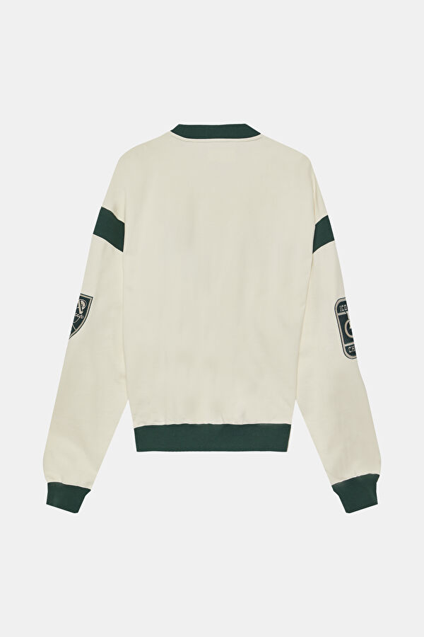 Off-white oversized crew neck men's sweatshirt 2