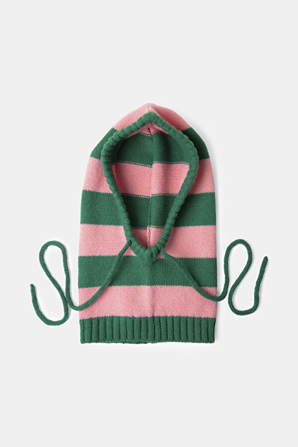 Multicolor Striped Patterned Beret