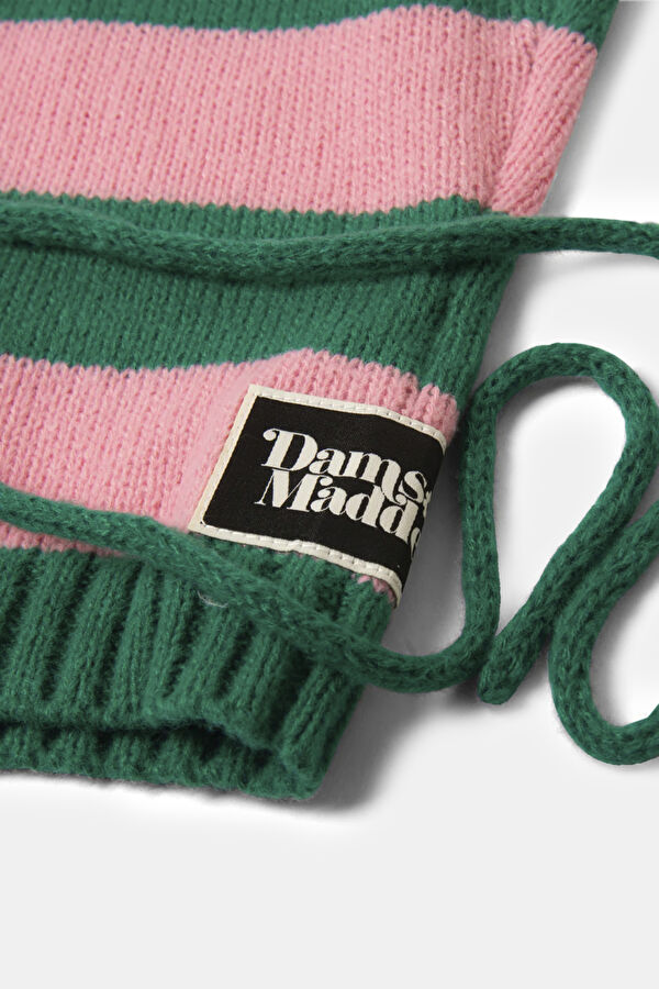 Multicolor Striped Patterned Beret 2