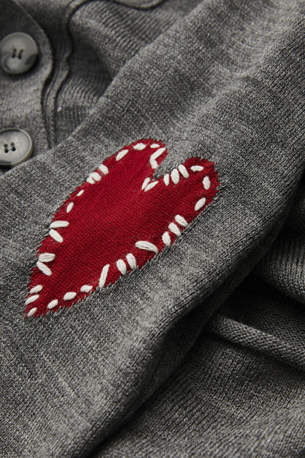 Grey Tricot Cardigan 4