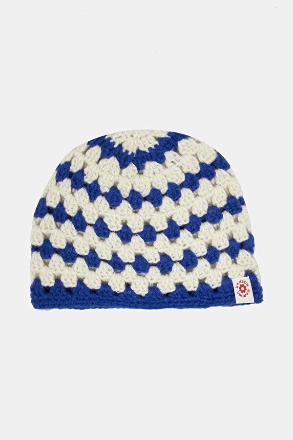 White Design Filled Beret