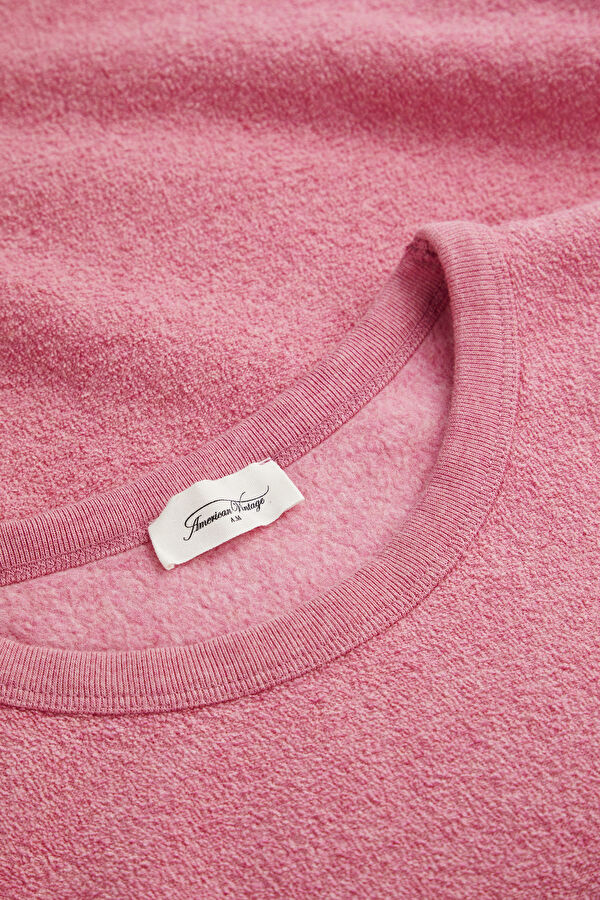 Pembe Bisiklet Yaka Sweatshirt 3