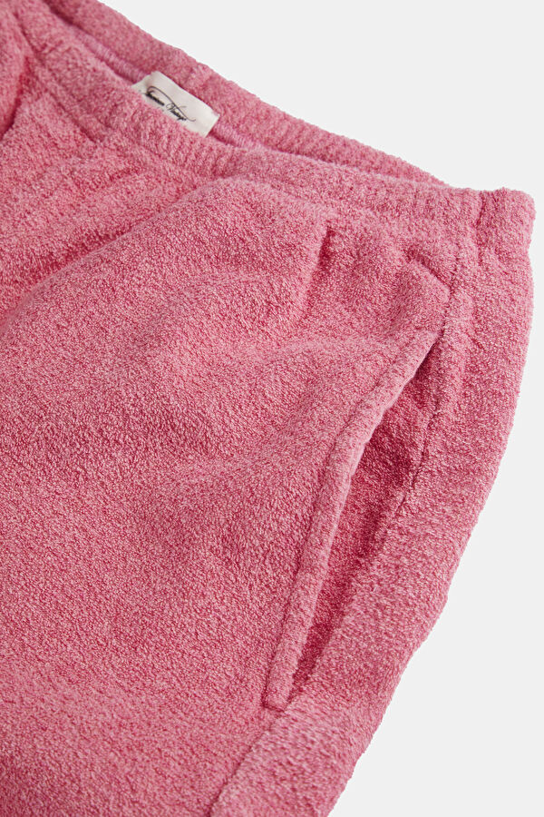 Relax Kalıp Pembe Boru Paça Spor Kadın Pantolon 3
