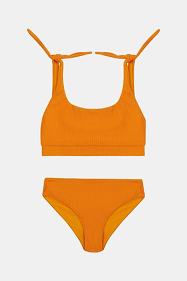 Turuncu Bağlamalı Bikini