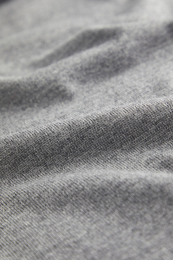 Grey Melange Knit Men's Sweater 5