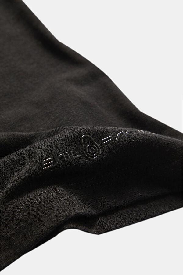 Siyah Bisiklet Yaka T-Shirt 4