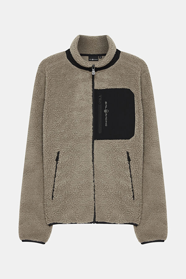 Beige 100% Recycled Sherpa Jacket