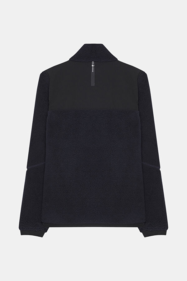 Lacivert Dik Yaka Sweatshirt 2