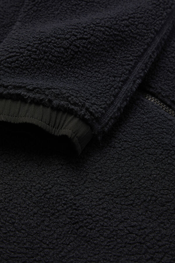 Lacivert Dik Yaka Sweatshirt 4