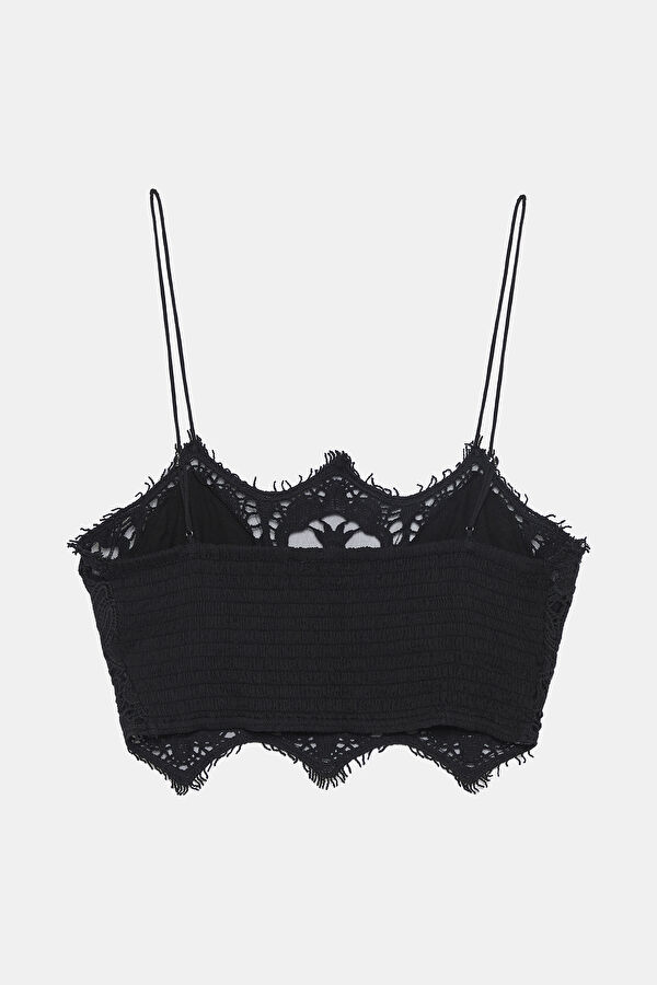 Siyah Dantelli Bralet 2
