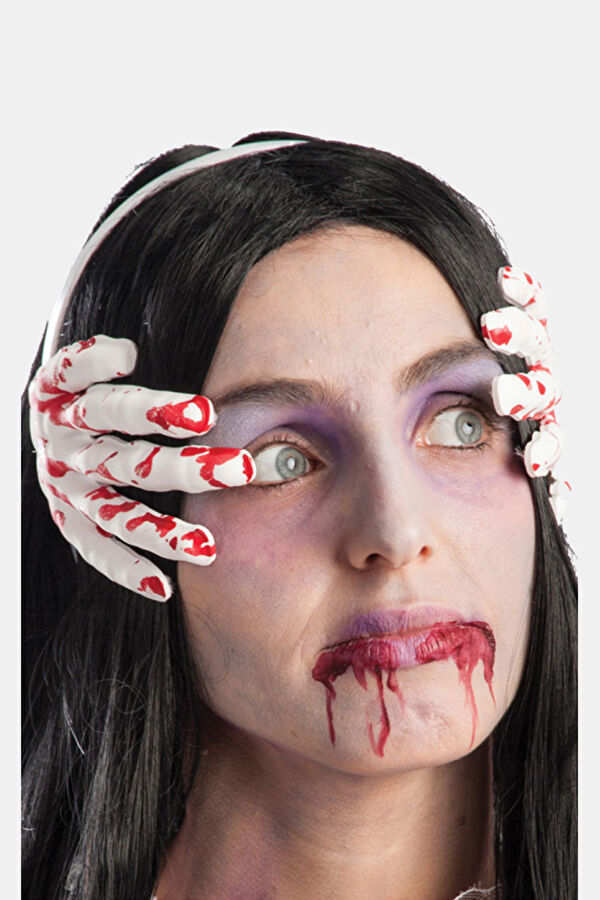 Headband With Bloody Hands W/Header