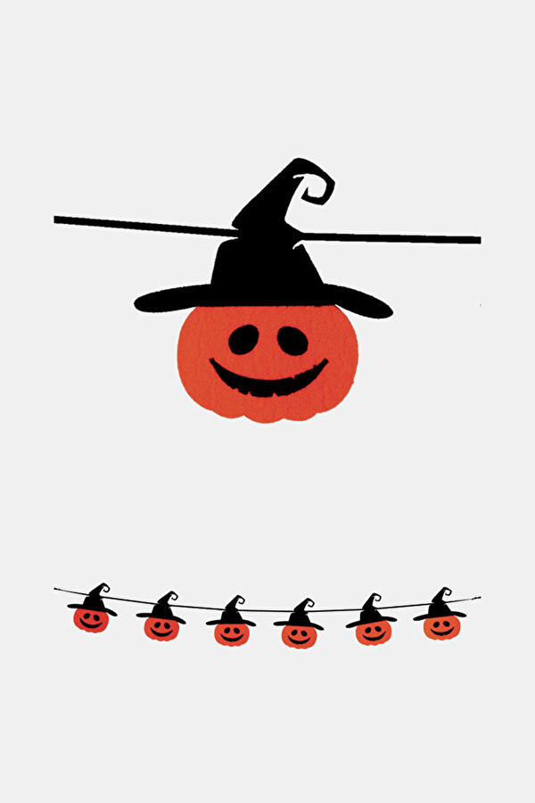 String W/Felt Pumpkins In Pbh