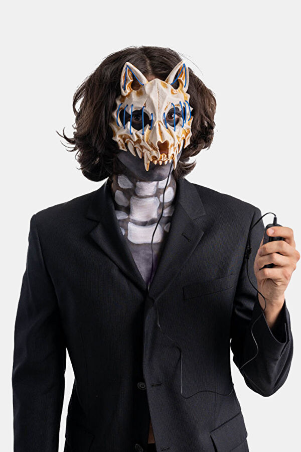 Wolf Plastıc Mask Wıth Lıghtıng Decoratıons (Batterıes Not Included) In Pbh