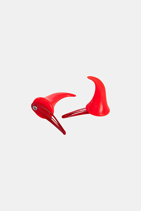 2 Devil Horns With Clip In Blister