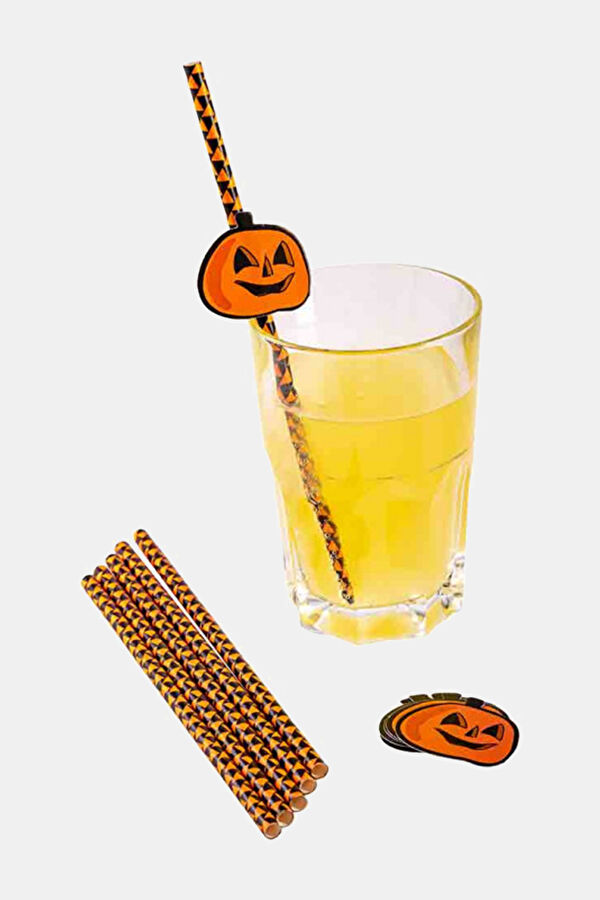 6 Halloween Paper Strawsin Pbh