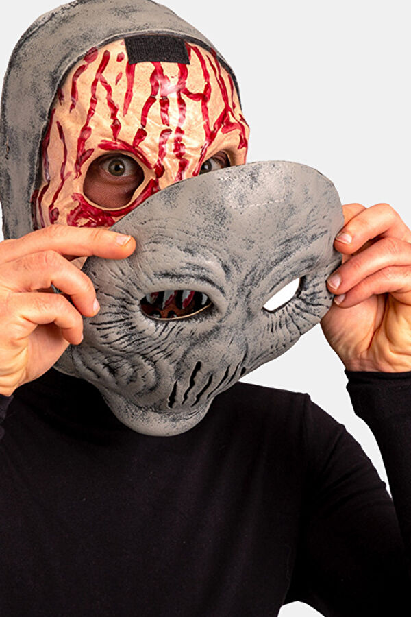 Double Face Alien/Horror Mask With Header 3